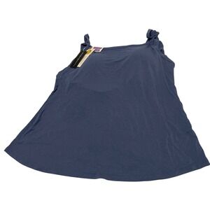 Kindred‎ Bravely Organic Cotton Nursing Sleep Bra Tank Blue 1X/1T NWT
